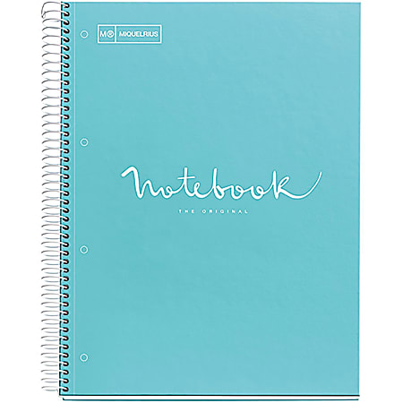 Roaring Spring Fashion Tint 1-subject Notebook - 1 Subject(s) - Wire Bound - 3 Hole(s) - 24 lb Basis Weight - 0.30" x 8.5"11" - Cardboard, Plastic Cover - Perforated, Hole-punched, Sturdy, Bleed-free, Printed, Durable, Smooth - 1Each