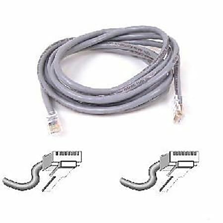 Belkin Cat. 5E UTP Patch Cable - RJ-45 Male - RJ-45 Male - 18" - Gray