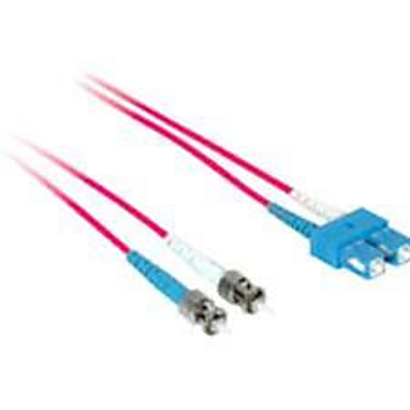C2G 2m SC-ST 50/125 OM2 Duplex Multimode PVC Fiber Optic Cable - Red - Patch cable - ST multi-mode (M) to SC multi-mode (M) - 2 m - fiber optic - duplex - 50 / 125 micron - OM2 - red