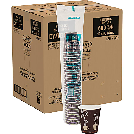 Solo ThermoGuard Insulated Paper Hot Cups - 20