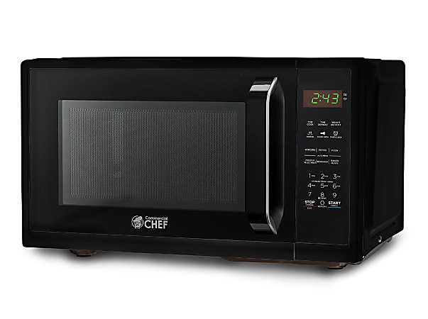 Commercial Chef 0.9 Cu. Ft. Countertop Microwave, Black