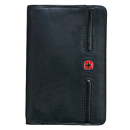 Wenger Leather Business Card Carrier, Black