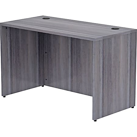 Lorell® Essentials 48"W Computer Desk, Weathered Charcoal