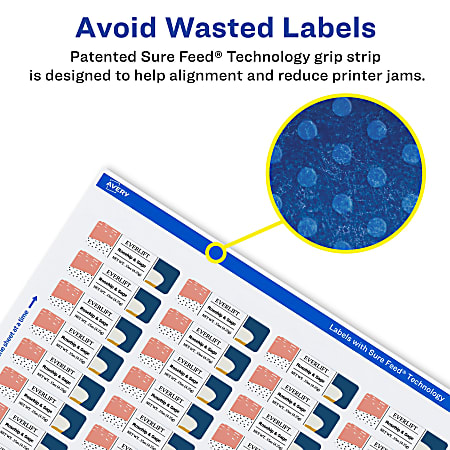 Avery Glossy Permanent Labels With Sure Feed 94203 CGF10 Rectangle 12 x
