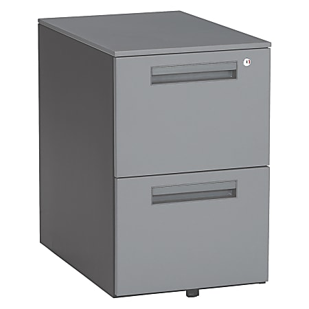 OFM 66-Series 2-Drawer Mobile Pedestal File, Gray