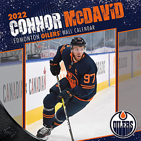 Lang Turner Licensing Monthly Wall Calendar, 12" x 24", Connor McDavid, January to December 2022