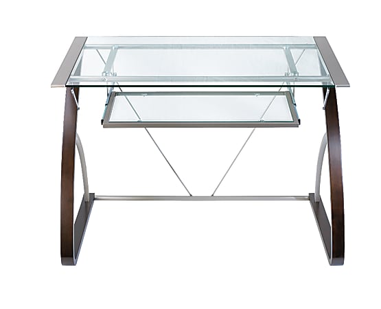 Realspace® Merido Computer Desk, Espresso/Silver