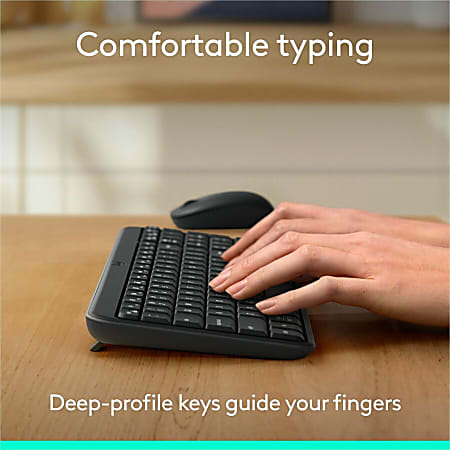 Logitech K250 Wireless Keyboard Graphit 920013442 - Office Depot