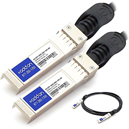 AddOn Juniper Networks EX-SFP-10GE-DAC-1M Compatible TAA Compliant 10GBase-CU SFP+ to SFP+ Direct Attach Cable (Passive Twinax, 1m) - 100% compatible and guaranteed to work