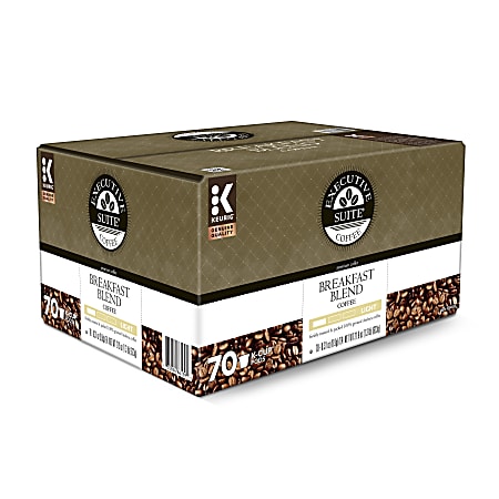 Executive Suite® Coffee Single-Serve Coffee K-Cup®, Breakfast Blend, Carton Of 70