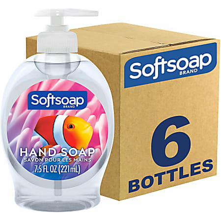 Softsoap&reg; Aquarium Hand Soap, Fresh Scent, 7.5 Oz, Pack Of 6 Bottles