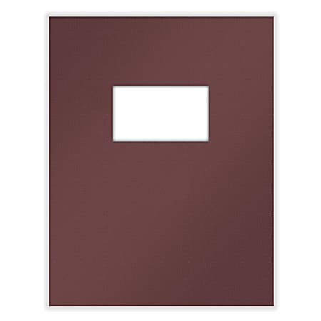 ComplyRight&reg; Tax Presentation Two Piece Report Covers, Single Window, Burgundy, 8-1/2" x 11", Pack of 50 Sets