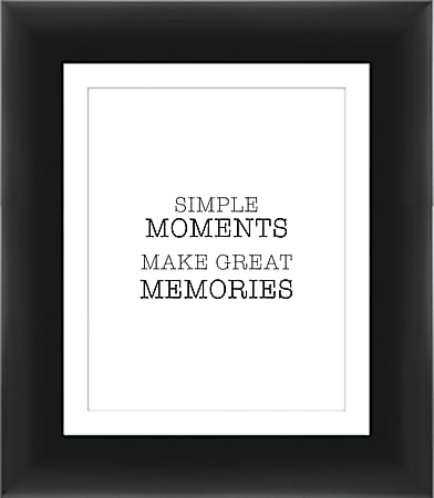 PTM Images Expressions Framed Wall Art, Moments, 15"H x 13"W, Black