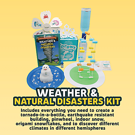 iSprowt Fun Science Kits For Kids, Weather And Natural Disasters,  Kindergarten to Grade 5