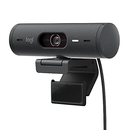 Logitech® Brio 500 Full HD Webcam, 1-1/4”H x