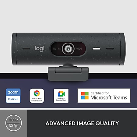 Logitech BRIO 4K Ultra HD Webcam Black - Office Depot