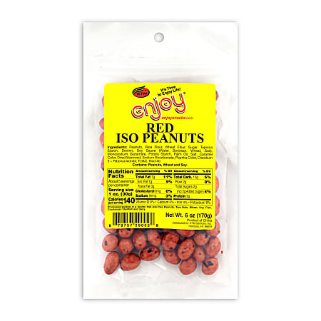 Enjoy Red Iso Peanuts, 6 Oz