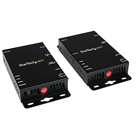 StarTech.com HDMI over CAT5e/CAT6 HDBaseT Extender - RS232 - IR - Ultra HD 4K - 330 ft (100m) - Extend an HDMI video and audio over standard CAT5e cabling, with support for RS232 Serial and Infrared control - HDMI CAT5e Extender