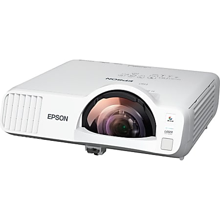 Epson PowerLite L200SW - 3LCD projector - 3800 lumens (white) - 3800 lumens (color) - WXGA (1280 x 800) - 16:10 - 720p - short-throw fixed lens - 802.11a/b/g/n/ac wireless / LAN/ Miracast