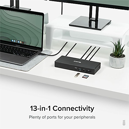 Plugable 13 in 1 USB C Triple Monitor Laptop Docking Station