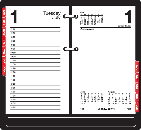 AT-A-GLANCE® Desk Calendar Refill, 3 1/2" x 6", January-December 2014
