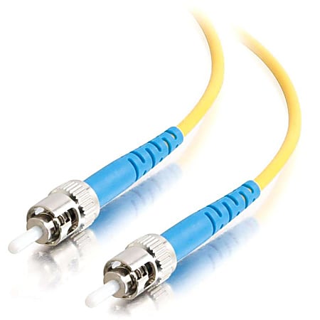 C2G-2m ST-ST 9/125 OS1 Simplex Singlemode PVC Fiber Optic Cable (LSZH) - Yellow - 2m ST-ST 9/125 Simplex Single Mode OS2 Fiber Cable - LSZH - Yellow - 6ft