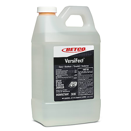 Betco® VersiFect 3 In-1 Disinfectant, 67.6 Oz Bottle, Case Of 4