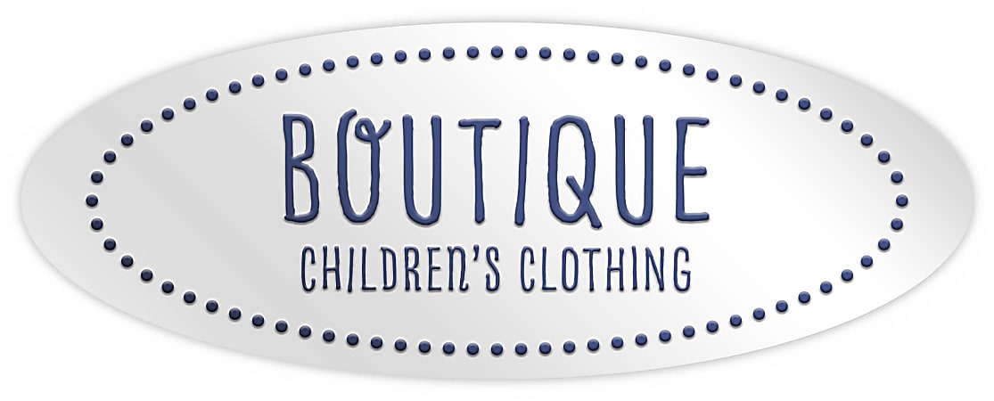 Custom 1-Color Foil-Embossed Labels And Stickers, 3/4" x 2" Oval, Box Of 500 Labels