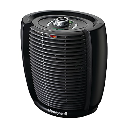 Honeywell EnergySmart Cool Touch Personal Electric Heater, 1,500-Watt Oscillating, 11 5/8"H x 7 1/8"W x 10 3/8"D, Black