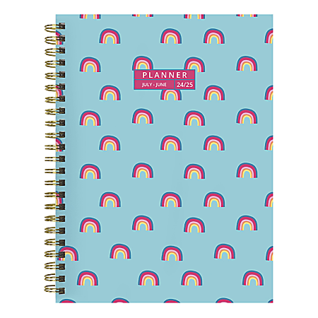 2024-2025 TF Publishing Medium Weekly/Monthly Planner, Sky, 8” x 6-1/2”, July To June