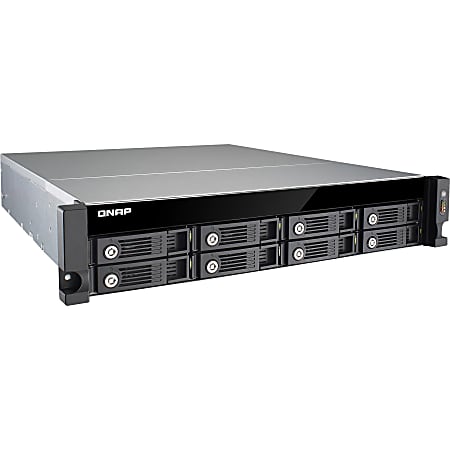 QNAP 8-bay High Performance Unified Storage - Intel Core i5 i5-4590S Quad-core 3 GHz - 8 GB RAM DDR3 SDRAM - Serial ATA/600 Controller - RAID Supported 0, 1, 5, 6, 10, Hot Spare, JBOD - 8 x Total Bays