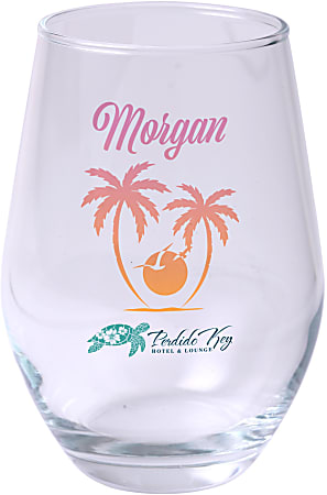 POD 11.5 oz Full Color Stemless Wine Glass