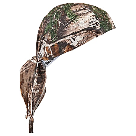 Ergodyne Chill-Its® 6615 High-Performance Dew Rags, Realtree Xtra, Pack Of 6 Dew Rags