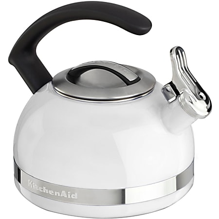 KitchenAid 2.0-Quart Kettle with C Handle and Trim Band, White