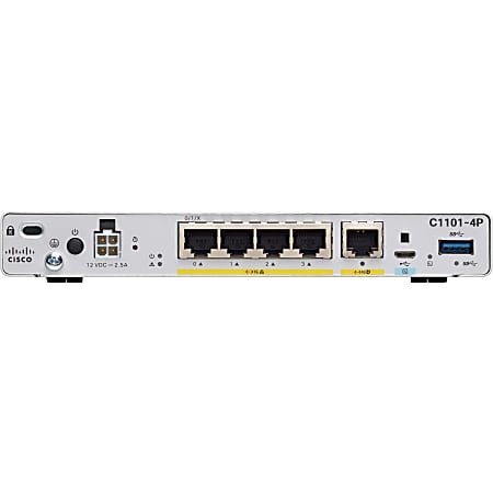 再再販！ C1101 Cisco 4P Rack Ethernet Gigabit Ports 1 Router 無線・有線LANルーター