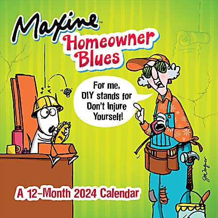2024 TF Publishing Humor Wall Calendar, 12" x 12", Maxine, January To December