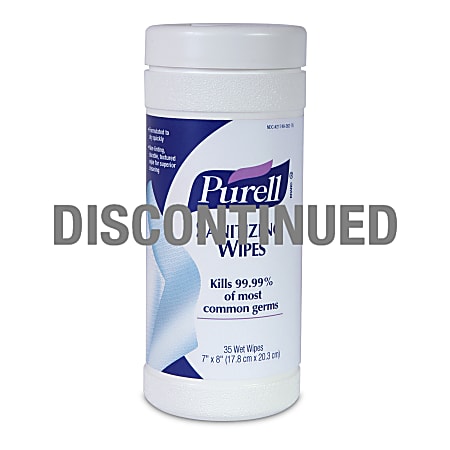Purell® Sanitizing Wipes, Canister Of 35