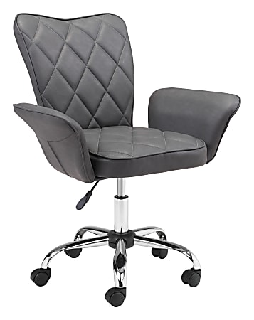 Zuo Modern Specify High-Back Faux Leather Office Chair,