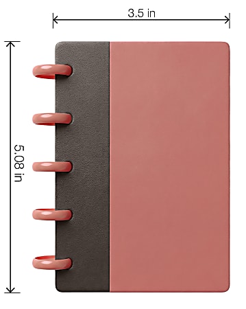 TUL Mini Discbound Notebook With Soft Touch Cover Narrow Ruled 60 ...
