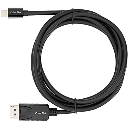 VisionTek Mini DisplayPort to DisplayPort 2M Active Cable (M/M) - Mini DisplayPort to DisplayPort - mDP to DP cable 2 meter 6.6 ft male to male UHD 4K (3840x2160) 60 Hz