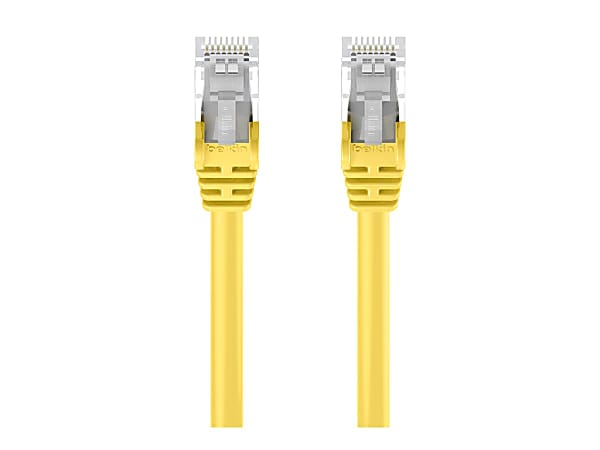 Belkin - Patch cable - RJ-45 (M) to RJ-45 (M) - 25 ft - UTP - CAT 5e - snagless - yellow -  - A3L791B25YLWS