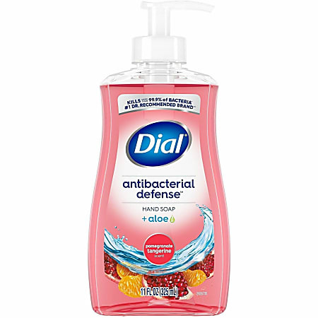 Dial Pomegranate Tangerine Antibacterial Hand Soap - Pomegranate &amp; Tangerine Scent - 11 fl oz - Bacteria Remover, Residue Remover - 20943