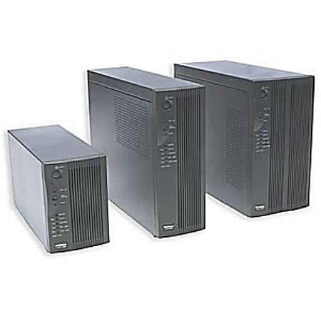 Minuteman CPE 3000VA Tower UPS - CPE Series: true sine wave; Online UPS; tower; 3000VA/2100 Watts; 120V; power factor 0.7; (6) 5-15R; (2) 5-15/20R on battery receptacles