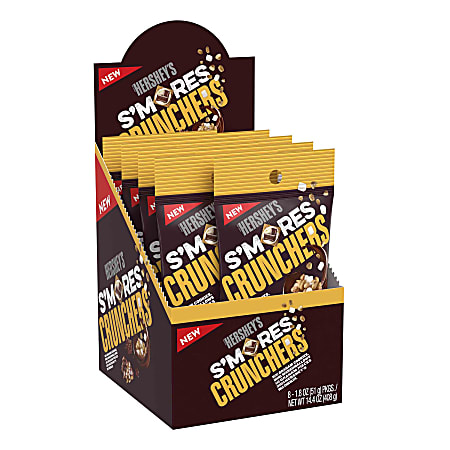 Hershey's® S'mores Crunchers, 1.8 Oz, Box Of 8 Tubes