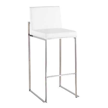 White and sales silver stool