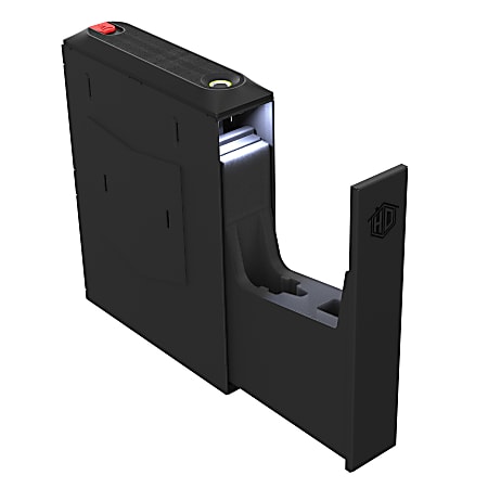 Sports AField Home Defense Quick Access Side Mount Handgun Vault With Biometric Lock, 0.07 Cu. Ft. Capacity, Matte Black