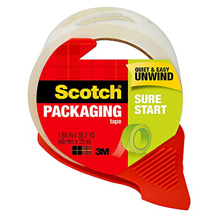 Scotch® Sure Start Shipping Tape With Dispenser, 1-7/8"