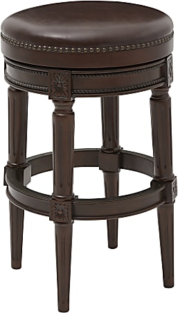New Ridge Home Goods Chapman Backless Bar Stool Distressed Walnut