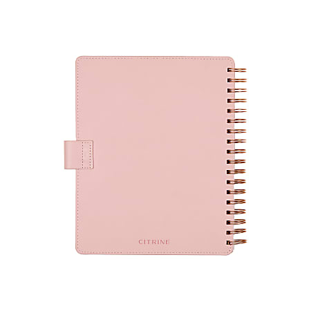 Citrine 12 Month MonthlyWeekly Classic Customizable Twin Loop Planner 7 ...