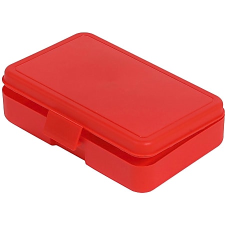 Deflecto Antimicrobial Pencil Box Red - External Dimensions: 5.4 Deflecto Antimicrobial Pencil Box Red - External Dimensions: 5.4
